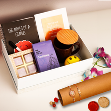 Load image into Gallery viewer, Elegance Extravaganza | Premium Gift Hamper for Rakshabandhan