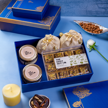 Load image into Gallery viewer, Rakhi Nut & Mithai Hamper | Raksha Bandhan Gifts | Festive Treats