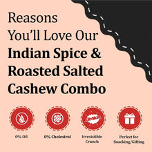 Load image into Gallery viewer, Roasted Cashew & Indian Spice Cashew | Premium Combo