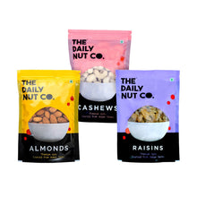 Load image into Gallery viewer, Almond, Cashew and Raisins Combo | 600 grams | Premium Nuts | Healthy Combo