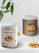 Load image into Gallery viewer, Roasted Cashew & Indian Spice Cashew | Premium Combo