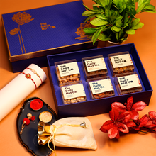 Load image into Gallery viewer, Munchy Heaven Raksha Bandhan Hamper | Luxury Dryfruit Hamper | Rakhi Treats
