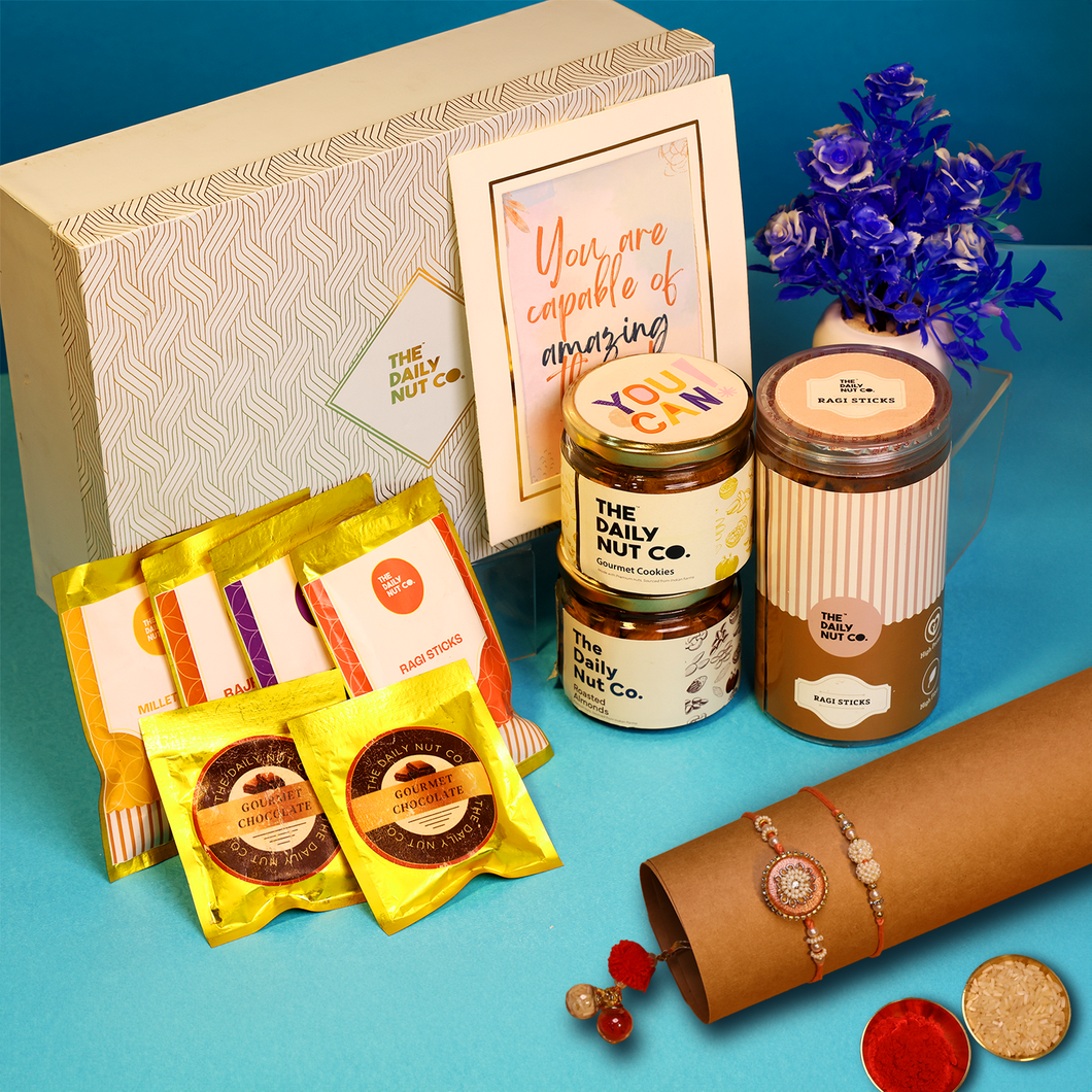Festive Delight - Beautifully crafted Rakhi Gift Box for sisters