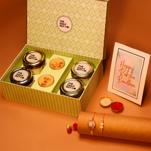 Load image into Gallery viewer, Nutty Rakhi Delight Box | Rakhi Treats | Perfect Rakhi Celebration Hamper
