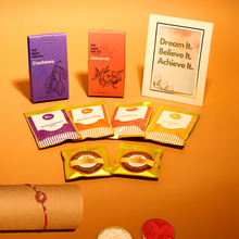 Load image into Gallery viewer, Nutri Mix Rakhi Box | Indulgent Snacks for Rakhi | Rakhi Gifts
