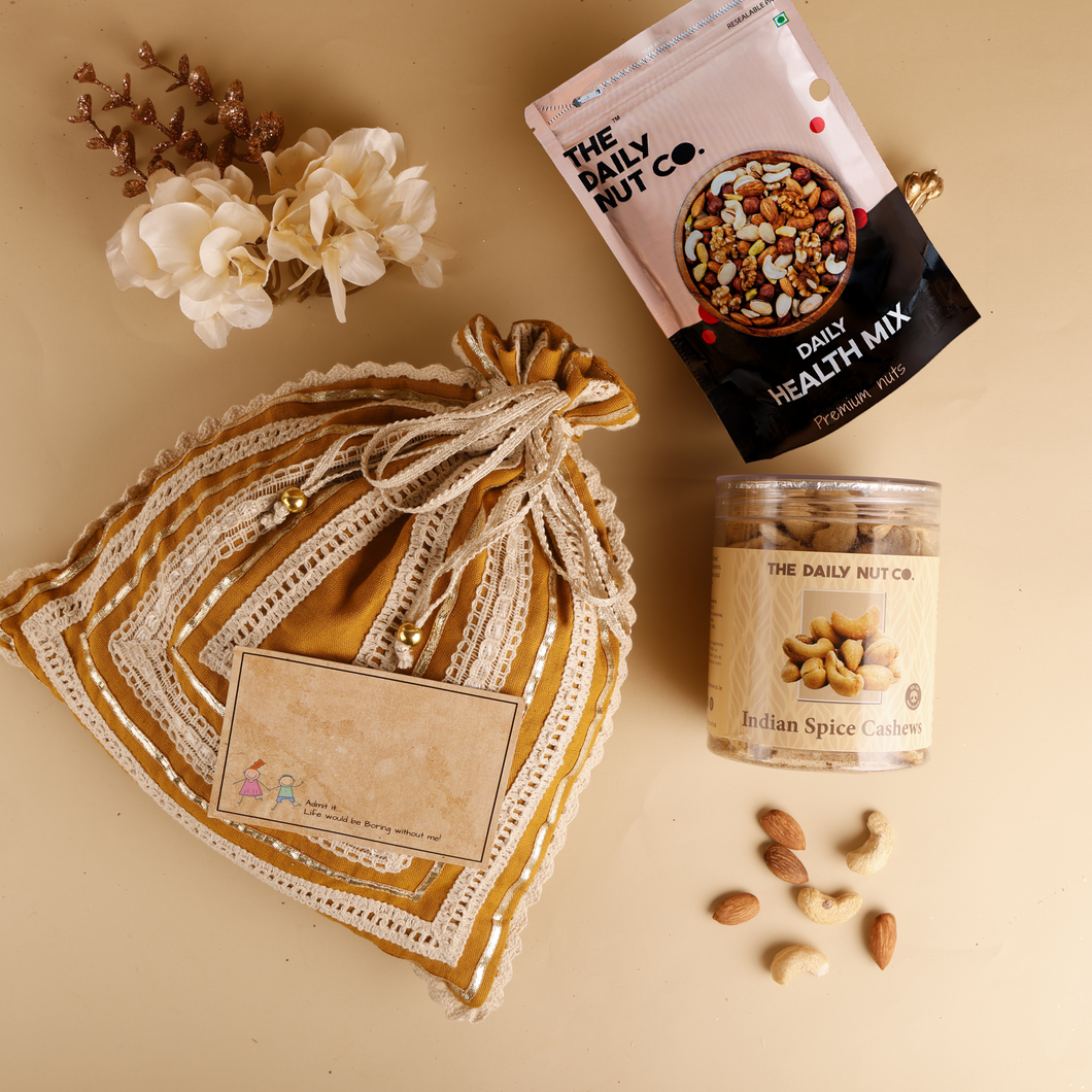 Potli of Happiness - Assorted dry fruits