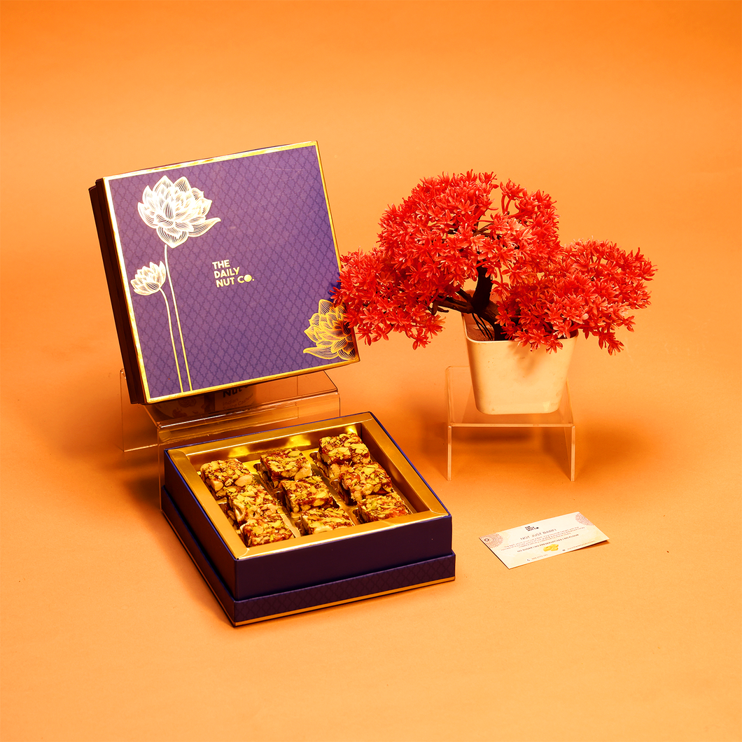 Not Just Barfi - Dates Barfi Made with Dates, Pista, Cashews, Almonds, Honey and Pure Ghee I Dry Fruits Nuts, Healthy Delicious Indian Sweets,Gluten Free, No Added Sugar
