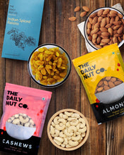 Load image into Gallery viewer, Almond, Cashew and Indian Spice Raisins Combo | 600 grams | Premium Nuts | Perfect Combo
