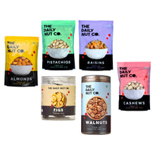 Load image into Gallery viewer, Pack of 6 | Almond, Cashew, Pista, Raisins, Figs, Walnuts| Super saver pack(1.3 kg)
